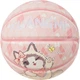 Мяч баскетбольный Kuangmi детский с котом Size 5 Розовый - изображение 1