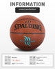 Мяч баскетбольный SPALDING 76-884Y полиуретановый Size 7 - изображение 5
