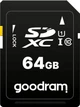 Карта памяти GOODRAM S1A0 SDXC 64 ГБ Class 10 UHS-I (S1A0-0640R12) - изображение 1