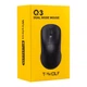 Беспроводная Bluetooth мышь TWolf Q3 2.4G 1200DPI 300mAh, Black - изображение 2