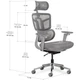 Офісне крісло "S4 Air" Mealux HF-S4 F/G, Grey, до 140 кг - зображення 3