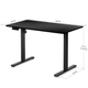 Стіл з електрорегулюванням висоти "PowerDesk Lite" Mealux EVO-201 Lite B/B, Black - зображення 2