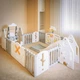 Манеж-трансформер для детей 4 в 1 "Forto" Mealux KD-C051 Grey/White - изображение 7