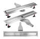 Трап для душа REA NEOX 70 SUPERFLOW BRUSHED STEEL 2в1 сталь - изображение 1