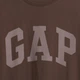 Футболка хлопковая длинная мужская GAP 570831396 2XL Коричневая (1161692570) - изображение 4