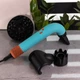 Фен стайлер Super Hairdryer мультистайлер 1600 Вт прибор для волос с холодным горячим воздухом 4 насадки Голубой - изображение 1