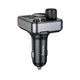 FM модулятор Hoco E86 Alegria, Car Charger, 2xUSB-A, 1xType-C, 48W dual port PD30W, QC3.0, Чорний - зображення 4