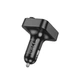 FM модулятор Hoco E85 Tiger, Car Charger, 2xUSB-A, 1xType-C, PD20W, QC3.0, Сірий - изображение 4