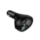 FM модулятор Hoco E88 Star Car Charger, 1xUSB-A, 2xType-C, 35W (2C) cigarette lighter, Чорний - зображення 5