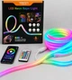 Світлодіодна неонова стрічка RGB 10 м IP65 з пультом дистанційного керування та живленням від мережі - зображення 1
