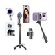 Монопод XO SS22 4in1 Magnetic Multi-function Mini BT Selfie Stick, Photo Booster, Чорний - изображение 3