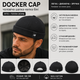 Шапка біні Docker Cap N.B. чорна чоловіча літня | Докерка без козирка з бавовни Cotton | Розмір 56-58 регульований - зображення 2