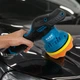 Полировальная машинка аккумуляторная для авто с 2 аккумуляторами, шлифмашина орбитальная беспроводная с 4 насадками для полировки кузова, фар, мебели, металла, регулируемая скорость 2500–5000 об/мин, ZYK-13 - изображение 1