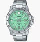 Мужские часы Casio MTP-VD01D-3E1 зеленые 50 м - изображение 1