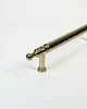 Ручка меблева латунна Artisan Brass 160, молоткове покриття (GO35AB16098) - зображення 2