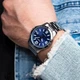 Чоловічий наручний годинник Casio MTP-V004D-2B, кварцовий, сталевий браслет, водозахист 30 м - зображення 3