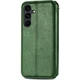 Чехол Deexe Rhombus Wallet для Samsung Galaxy S26 FE - Green - изображение 5
