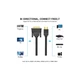 Кабель мультимедійний HDMI M to DVI M 1.5m 24+1pin 4K60Hz black Vention (ABFBG) - изображение 2