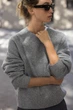 В'язаний светр Zara 2142/161 L Сірий (02142161803L) - изображение 5