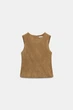 Топ зі штучної замші Zara 4344/174 S Коричневий (04344174756S) - зображення 4