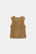 Топ зі штучної замші Zara 4344/174 S Коричневий (04344174756S) - зображення 5