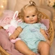 Реалістична лялька Reborn Baby Doll Millie 50 см — вініл-силіконова дівчинка з кучерявим волоссям та аксесуарами (RB082) - изображение 6