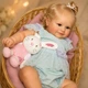 Реалістична лялька Reborn Baby Doll Millie 50 см — вініл-силіконова дівчинка з кучерявим волоссям та аксесуарами (RB082) - изображение 7