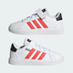 Кросівки Adidas Grand Court 2.0 El K Cloud White/Bright Red/Core Black 38.5-6-25см - изображение 9