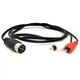 Кабель аудіо-адаптер DIN 5pin-RCAx2 M/M 1.5m 5pin - изображение 2