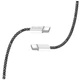 Дата кабель USB-C to USB-C 2.0m (braided cotton) (PD Fast Charging 60W) 3.0А black ColorWay (CW-CBPDCC068-BK) - зображення 4