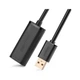 Дата кабель USB 2.0 AM to AF 15.0m Active black Ugreen (10323) - зображення 2