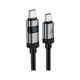 Дата кабель USB-C to USB-C 1.2m 60W digital display C15-03 Black Acefast (6974316283720) - изображение 2