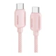 Дата кабель USB-C to USB-C 1.0m 100W pink Essager (EXCTT1-WL04-P) - зображення 1