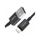 Дата кабель USB 2.0 AM to Lightning 1.0m 2.4A Superior Series Black Baseus (CALYS-A01) - зображення 2
