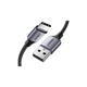 Дата кабель USB 2.0 AM to USB-C 1.5m US288 Aluminum Braid (Black) Ugreen (60127) - изображение 1