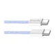 Дата кабель USB-C to USB-C 1.0m 60W 3.0А purple ColorWay (CW-CBPDCC061-PU) - зображення 3