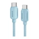 Дата кабель USB-C to USB-C 2.0m 100W blue Essager (EXCTT1-WLA03-P) - зображення 1