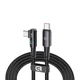 Дата кабель USB-C to USB-C 1.2m 90-degree 100W black Armorstandart (ARM75870) - зображення 1