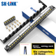 Патч-панель SK-LINK SK-P600M 19" 1U 24 порта Cat 6 UTP в сборе с организатором (SK-P600M-24Z) - изображение 5