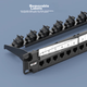 Патч-панель SK-LINK SK-P600M 19" 1U 24 порта Cat 6 UTP в сборе с организатором (SK-P600M-24Z) - изображение 8