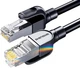 Патч-корд Shengwei LC-1250G Cat 6 1 Гбіт/с 50 м Чорний - зображення 1