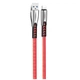Дата кабель USB 2.0 AM to Lightning 1.0m zinc alloy red ColorWay (CW-CBUL010-RD) - изображение 2