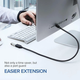 Кабель UGREEN US103 USB 2.0 A Male to A Female Cable 2m (Black)(UGR-10316) - изображение 2