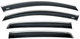 Ветровики на окна с хромированным молдингом (4 шт, Niken) для Volkswagen Golf 5 2003-2009 гг - изображение 1