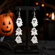 Сережки на Хелловін Привиди — акрилові сережки Halloween, сережки з привидами, довгі сережки на Хелловін, сережки на Хелоуін - зображення 1