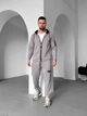 Мужской спортивный костюм на змейке тринитка осень весна с карманами на молнии Кофта и Штаны Dream XL Серый - изображение 1