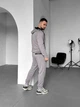 Мужской спортивный костюм на змейке тринитка осень весна с карманами на молнии Кофта и Штаны Dream XL Серый - изображение 7