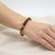 Браслет из натурального янтаря: шарик 8 мм, длина 18 см (стрейч) - изображение 2