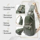 Трендовая женская слинг сумка через плечо из экокожи Vintage 22755 Зеленый - изображение 3