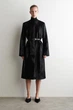 Пальто хутряне жіноче COS pony hair-effect leather long coat 1291618001 Eur S Чорний - изображение 3